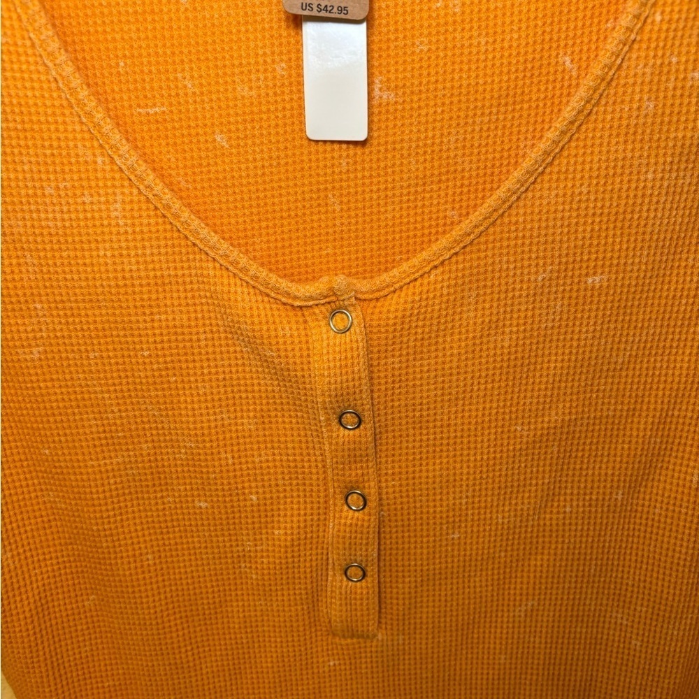 PINK Victoria's Secret Orange Long Sleeve Dress - Picture 5 of 7